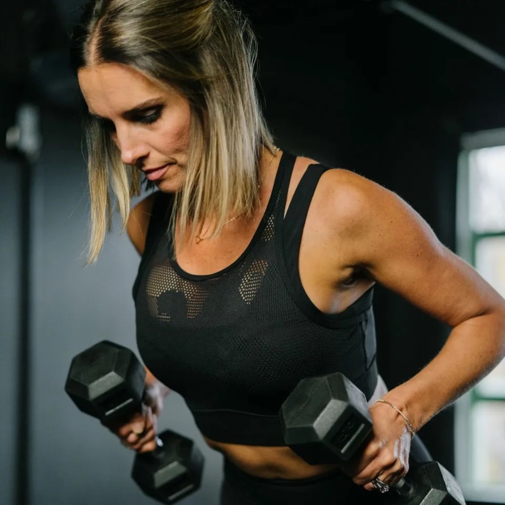 Zyia Black Luxe and Camo Mesh Bra